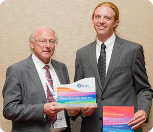 Cole DeForest wins DSM award with Jos Put, CTO DSM